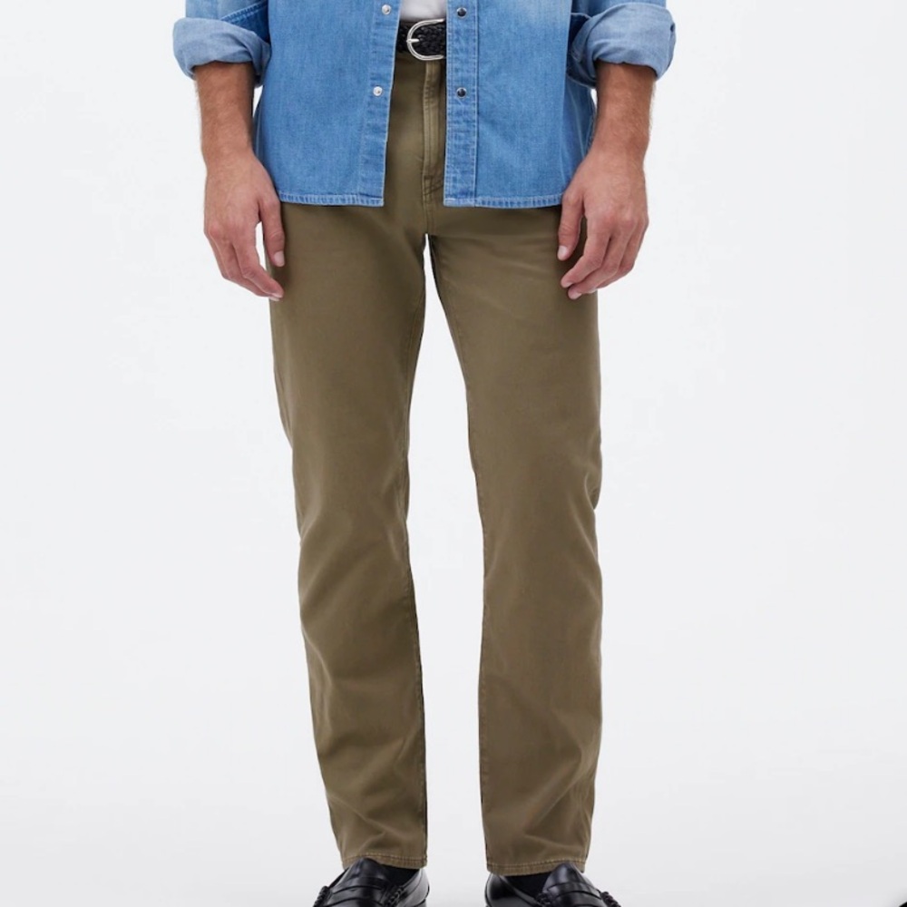 Madewell Men’s The Allday 1991 Straight-Leg Pant Driftwood Brown 31 x 30 NWT